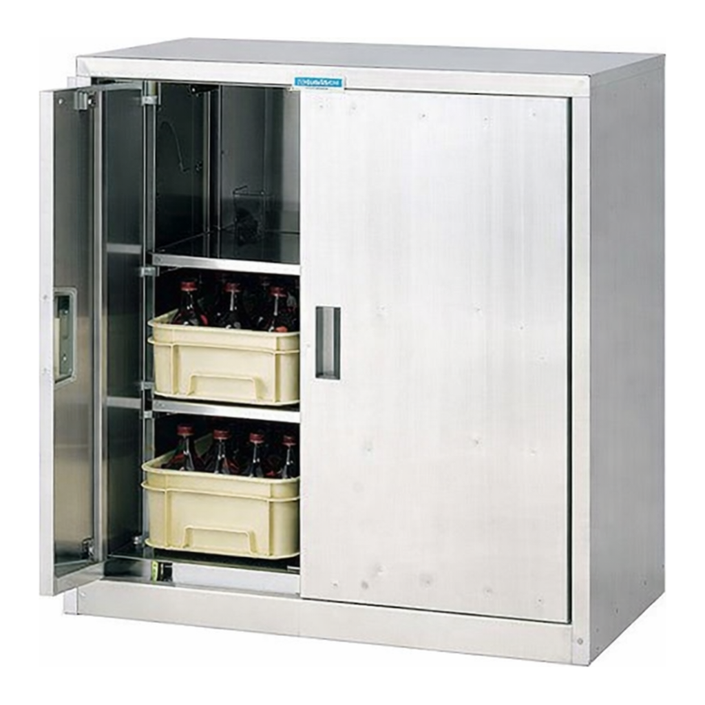 AS ONE Reagent Storage Cabinet SUS, 스테인리스 시약장, 양문형