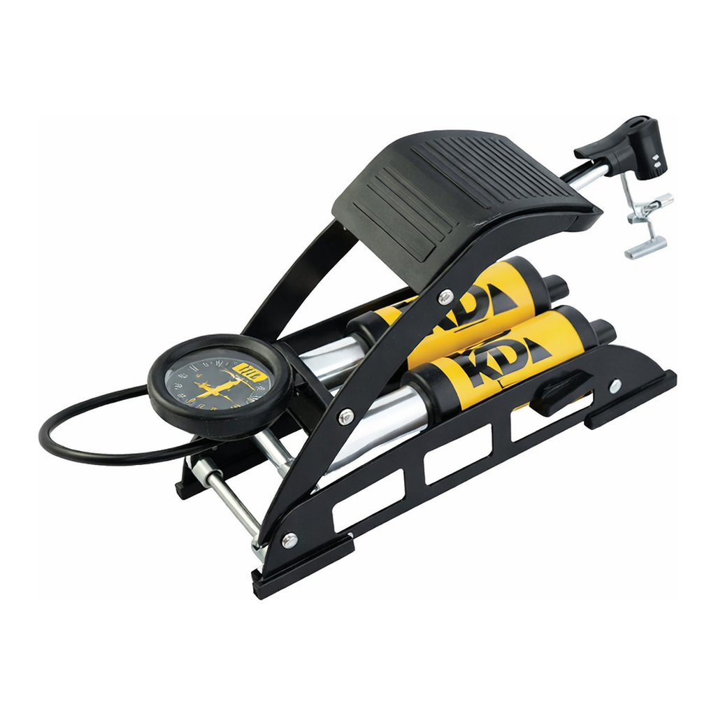 Daihan Science Foot Air-Pump, Good for Leisure, Compact Heavy Duty Design, with Gauge, 에어펌프, 발로