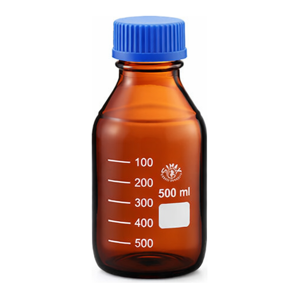 AS ONE Screw-Top Medium Bottle SCC Brown 100mL