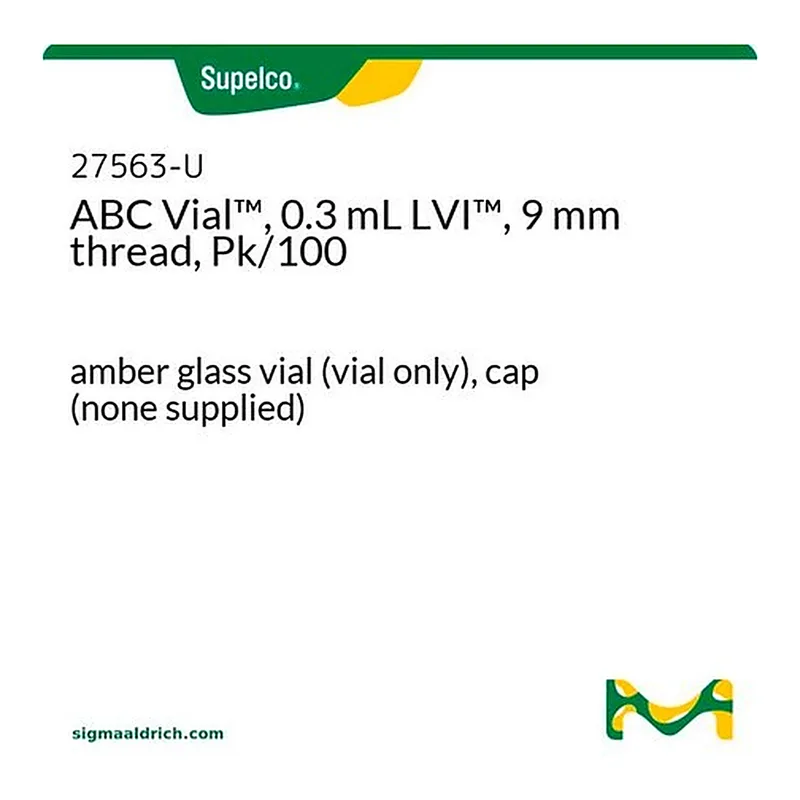 Merck PK100 AMBER ABC VIAL WITH 0.3ML INSERT