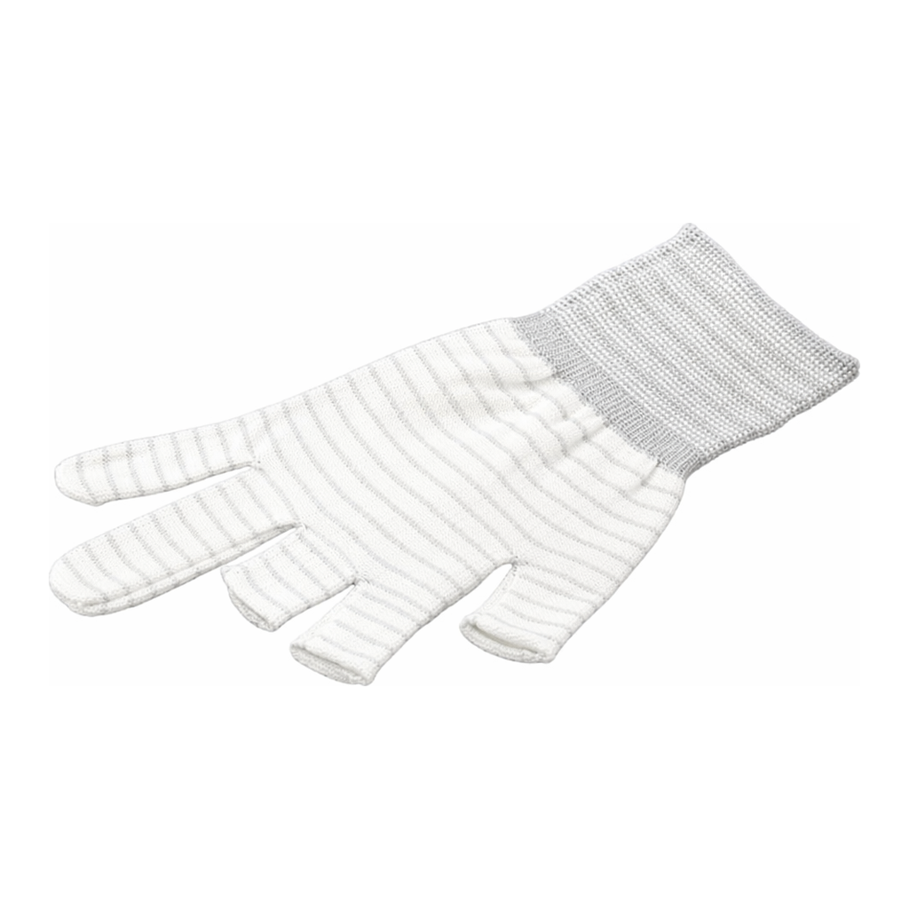 AS ONE ASPURE ESD Line Gloves (Three Half-finger), 아즈퓨아 ESD 라인 장갑(3 손가락 절단)