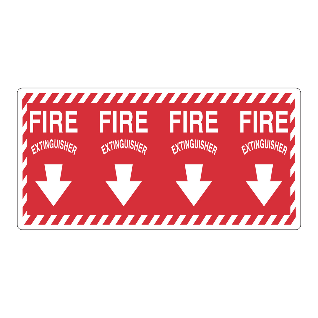 Brady Fire Extinguisher Sign