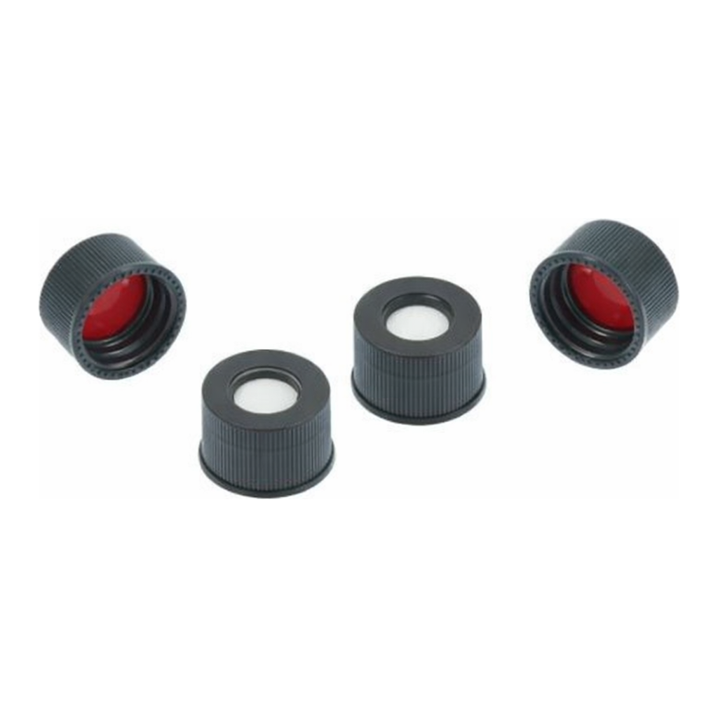 Restek Vial Caps & Septa, 13-425 Black Top Hat PTFE/Sil Septa Pack of 100