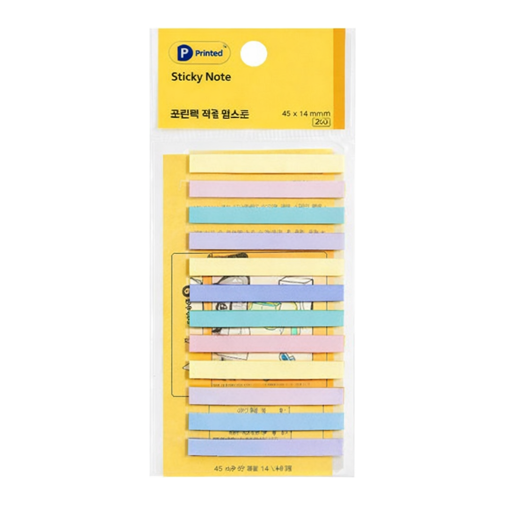 OFFICENEX 프린텍 라인 필름 인덱스 파스텔 FL4504-15P