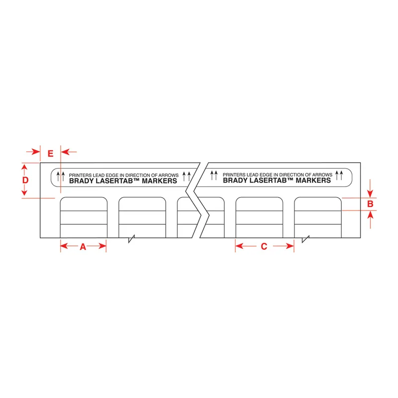 Brady LaserTab Series High Temperature Amber Polyimide Labels