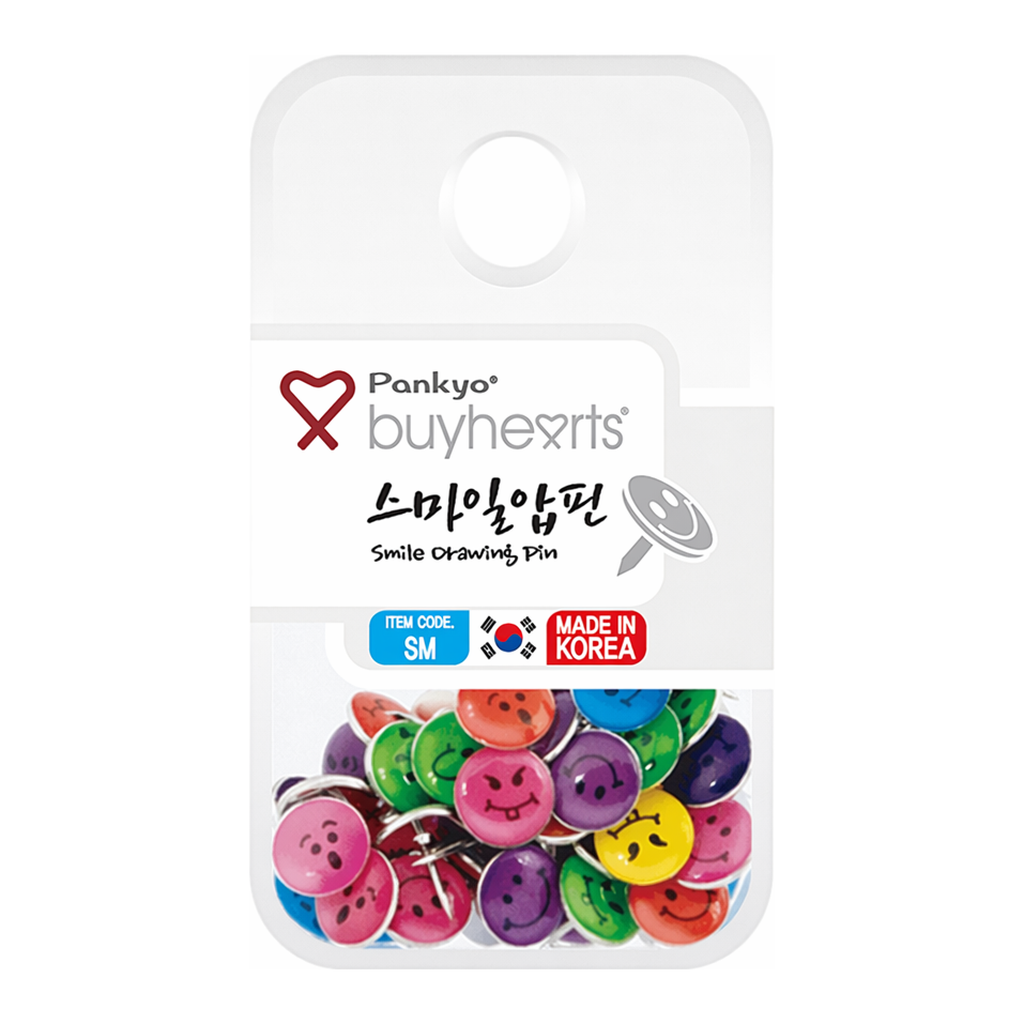 OFFICENEX 바이하츠 스마일압핀(50개입)
