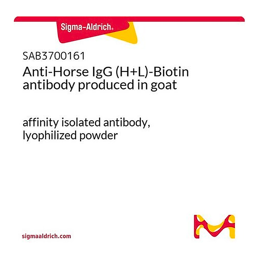 Merck Anti-Horse IgG (H+L)-Biotin antibody produced in goat