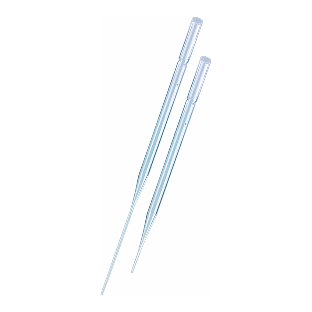 Daihan Science Popular Disposable Glass Pasteur Pipet, Boro-glass 7.0, Standard- & Cotton Plugg