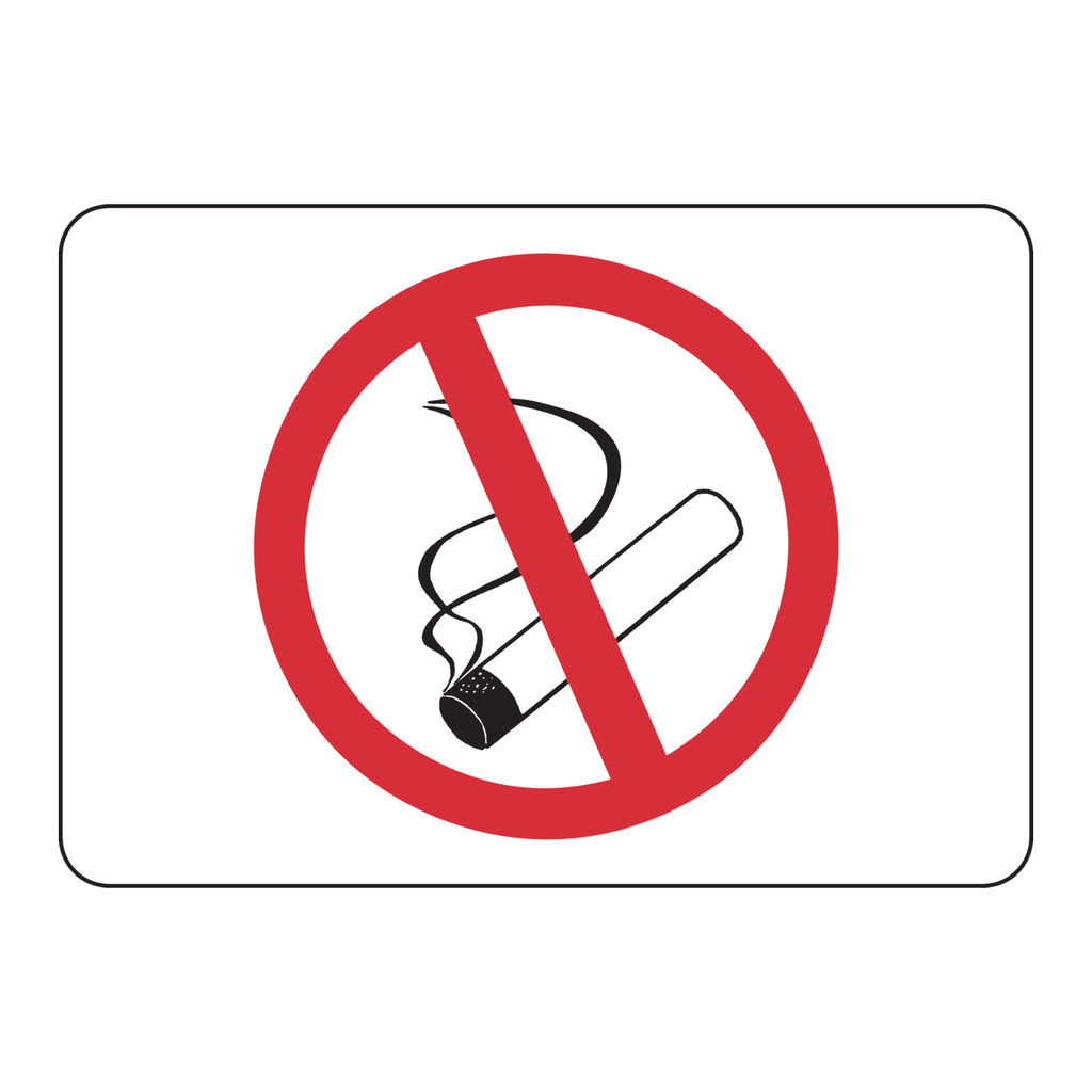 Brady No Smoking Picto Sign