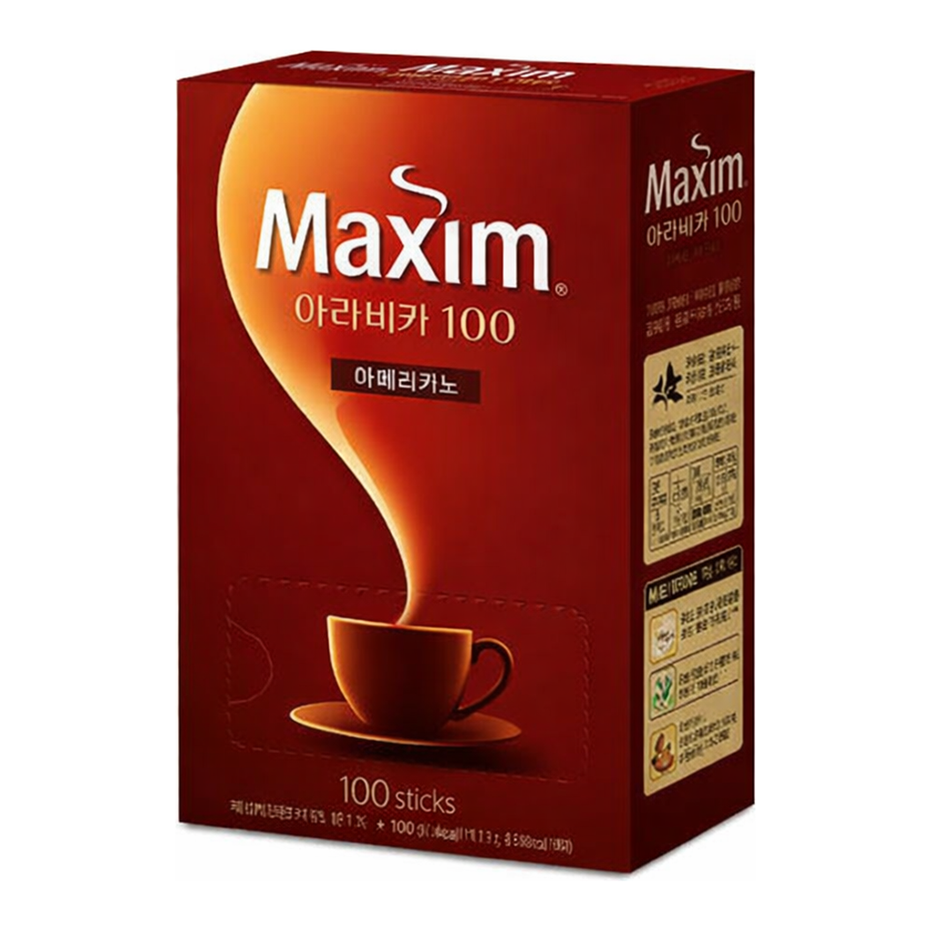 OFFICENEX 맥심 아라비카 블랙(무설탕/90g(0.9gx100T)/동서식품)