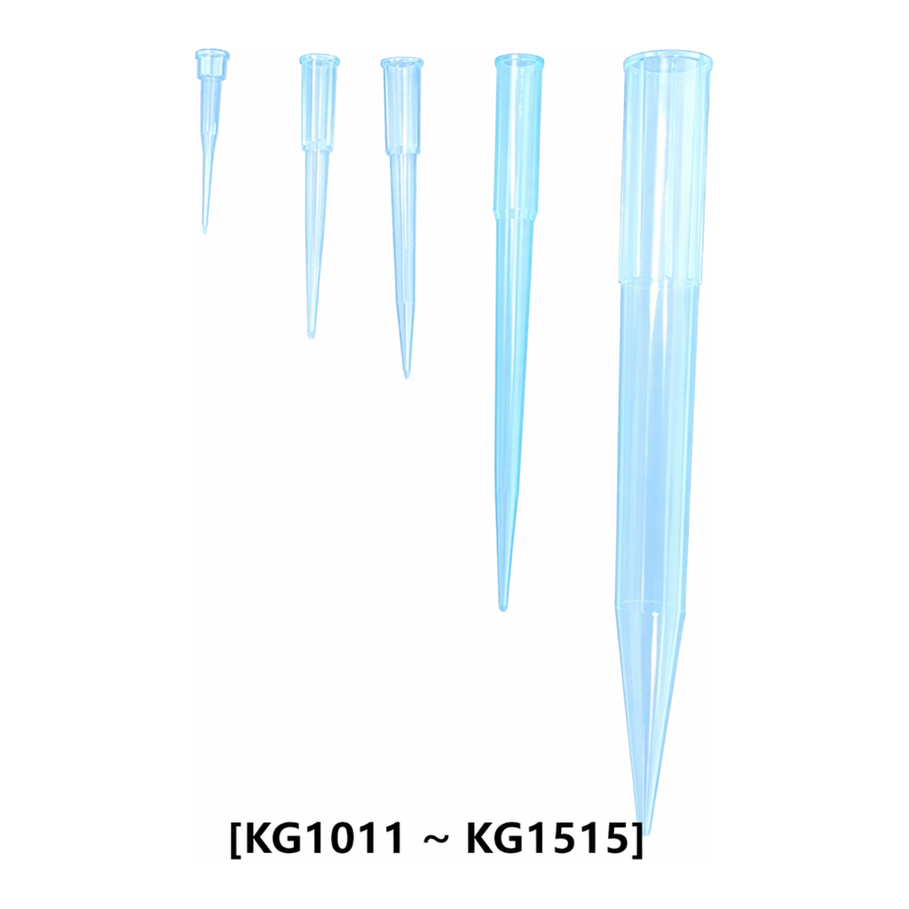 Kirgen Low Binding Pipette Tips Bulk Pack / 저흡착 피펫팁 벌크팩 10µL~1000µL · Extra Long · Sterile 옵션 · DNase/RNase Free · 대부분 마이크로피펫 호환 · CASE판매 · Kirgen®