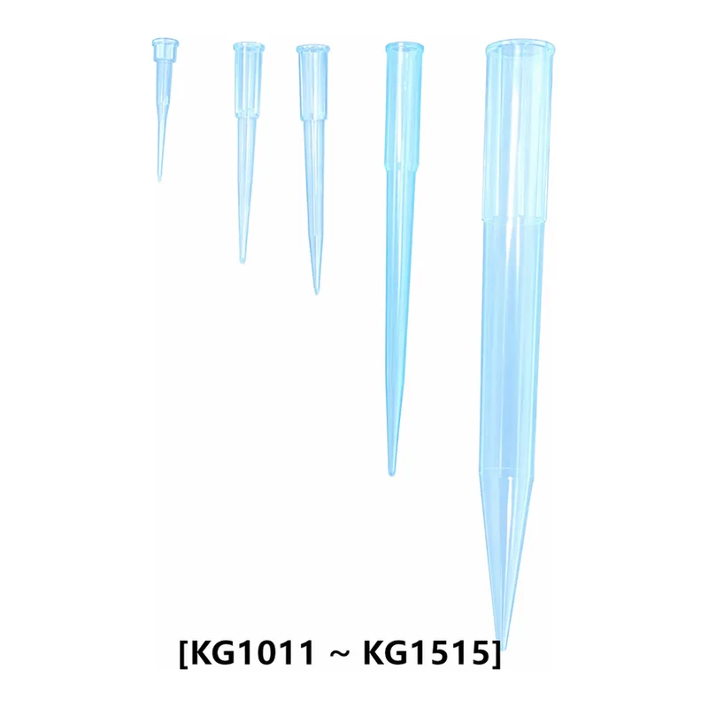 Kirgen Low Binding Pipette Tips Bulk Pack / 저흡착 피펫팁 벌크팩 10µL~1000µL · Extra Long · Sterile 옵션 · DNase/RNase Free · 대부분 마이크로피펫 호환 · CASE판매 · Kirgen®