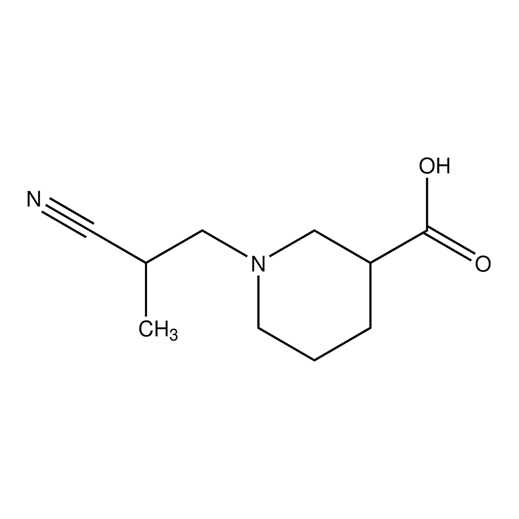 Merck 1-(2-Cyanopropyl)piperidine-3-carboxylic acid