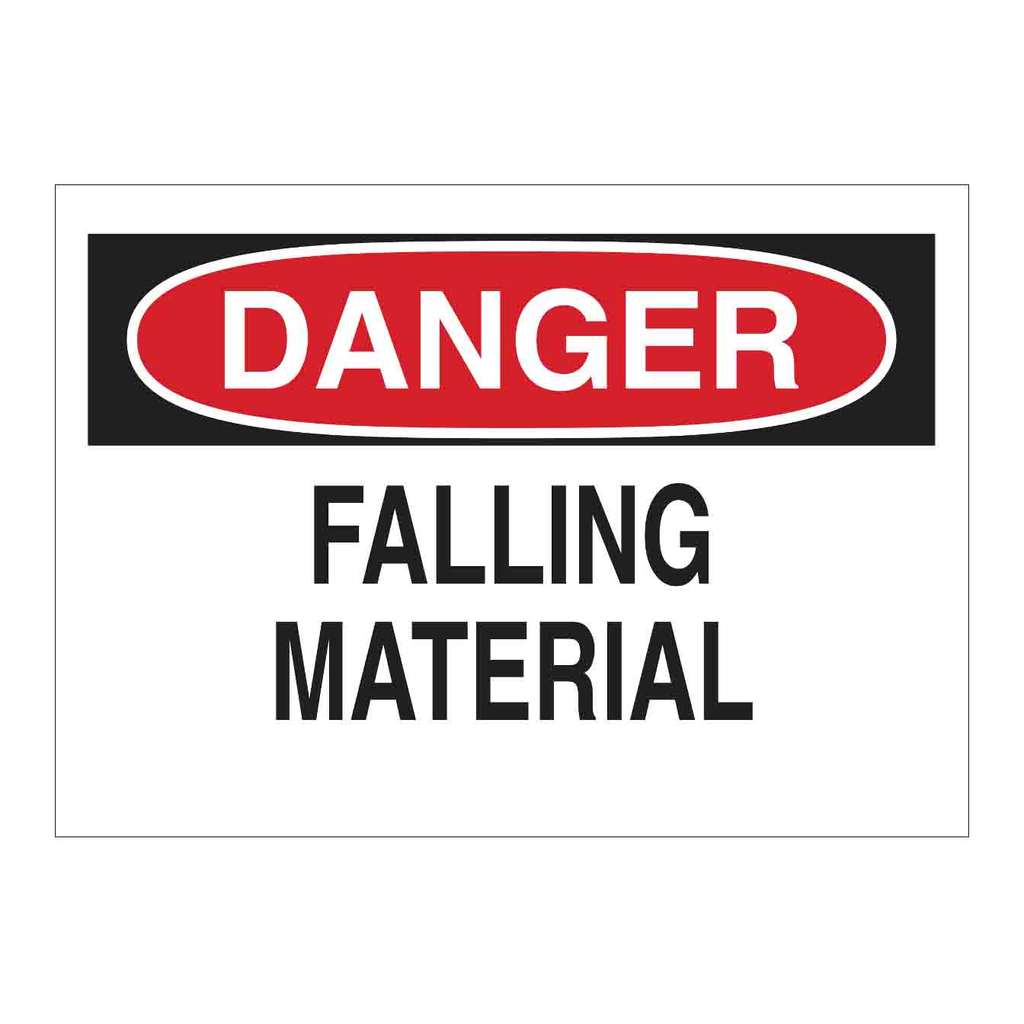Brady DANGER Falling Material Sign
