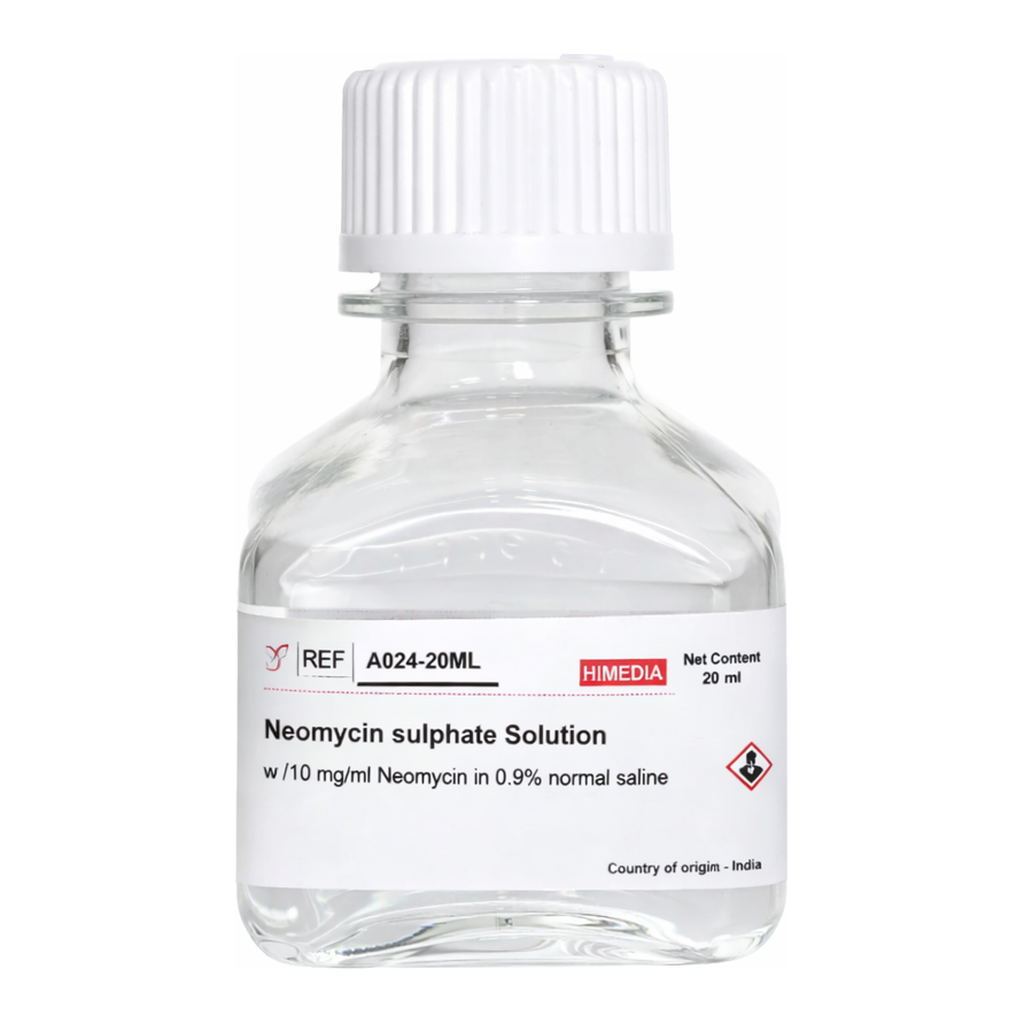 Himedia Neomycin sulphate Solution w/ 10 mg/ml Neomycin in 0.9% normal saline