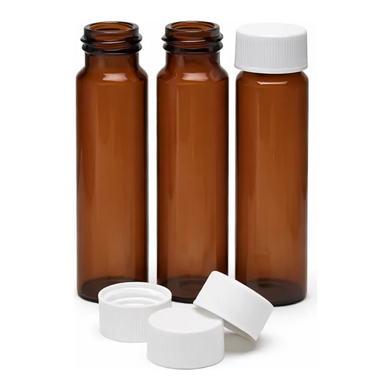 Agilent Strg Vial Kit,40mL,28x95 Amber,24-414Cap