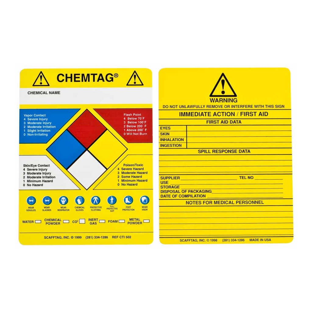 Brady CHEMTAG Inserts