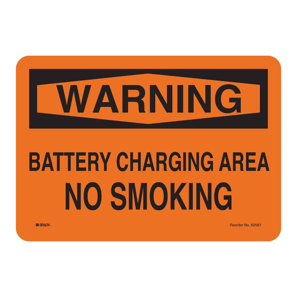 Brady Battery Charging Sign
