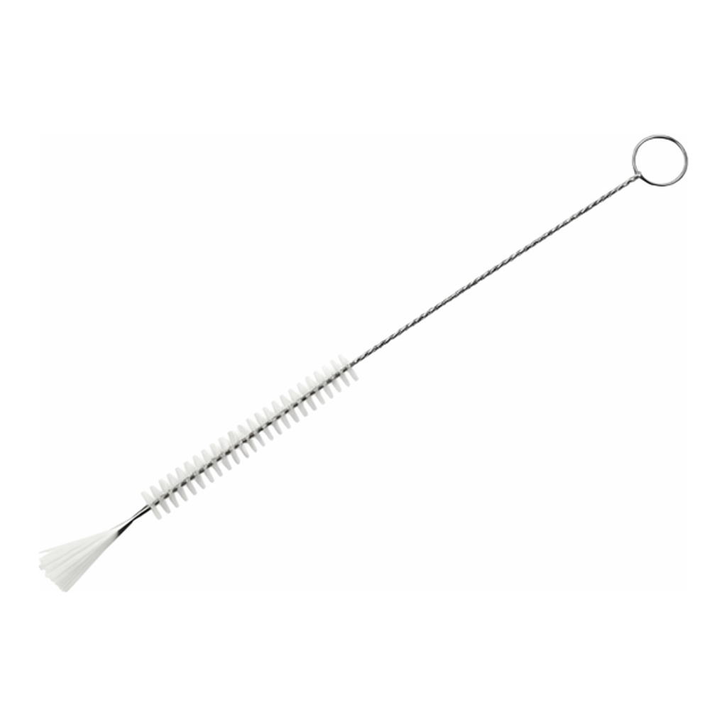 AS ONE Syringe Wash Brush (PBT Hair) WHITE 160 x 50 x φ7 mm