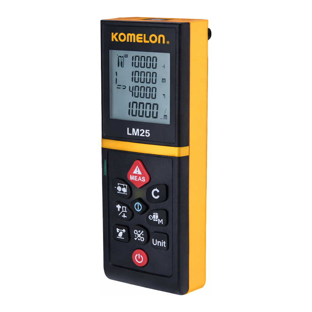 Daihan Science Komelon Laser Meter, 0.2~120m, Waterproof IP65, 20Memories<br>With Various Meas