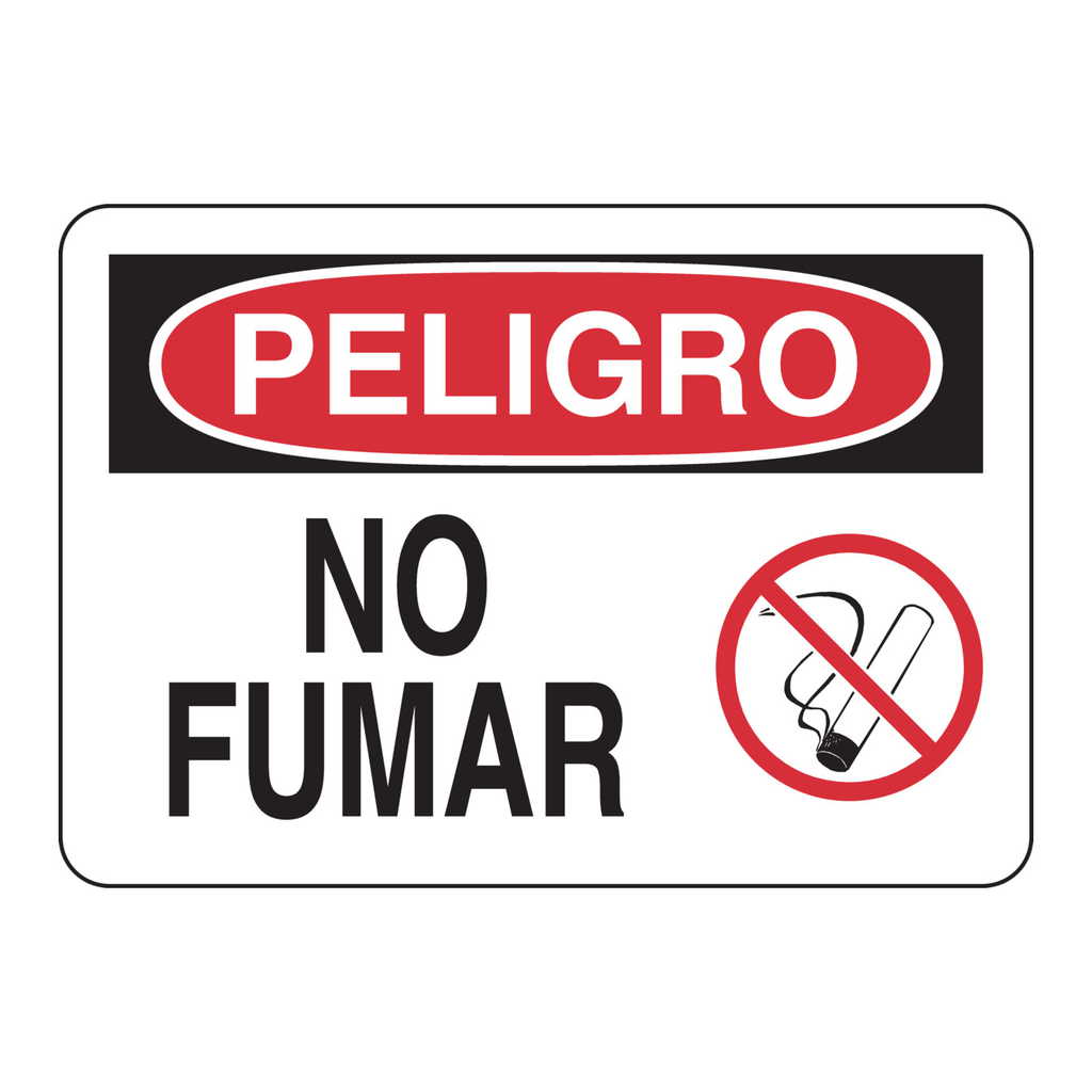 Brady PELIGRO No Fumar Sign