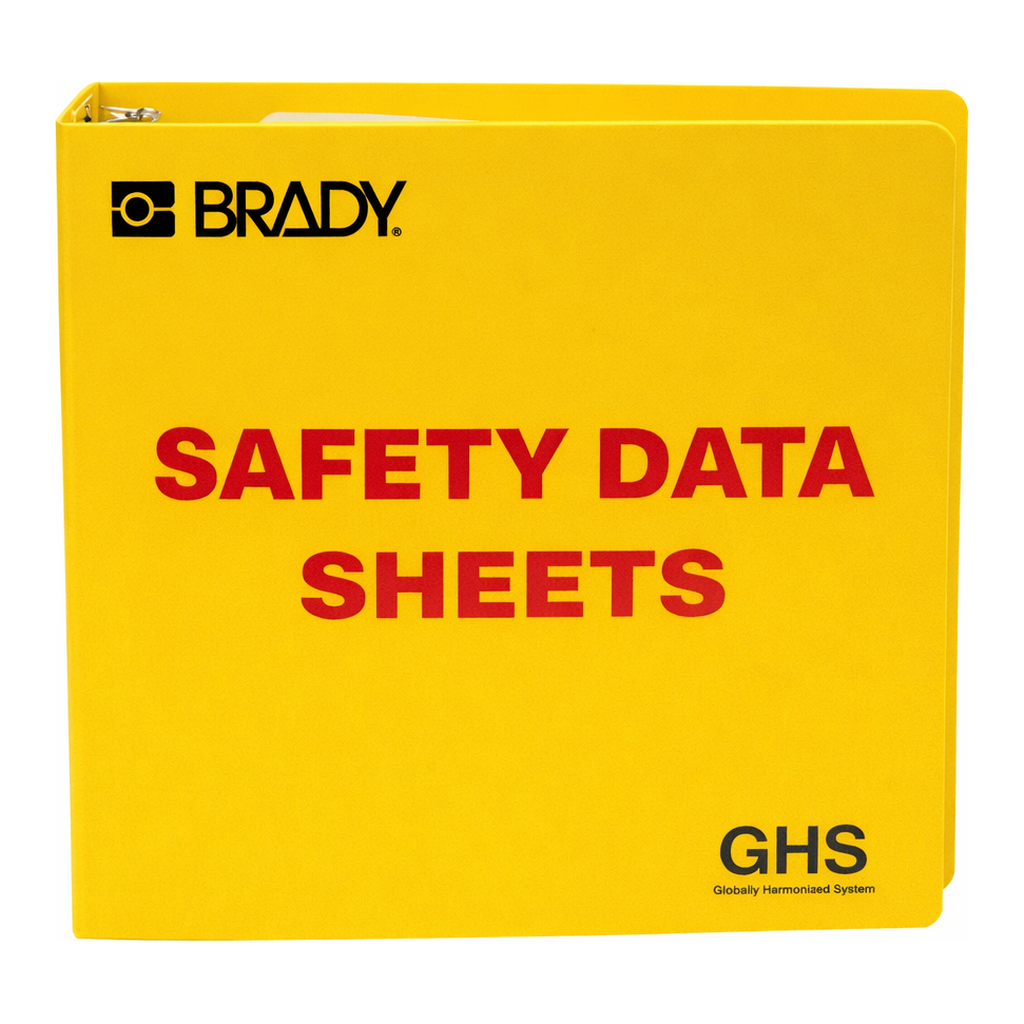 Brady GHS - 3" Safety Data Sheet Binder - English