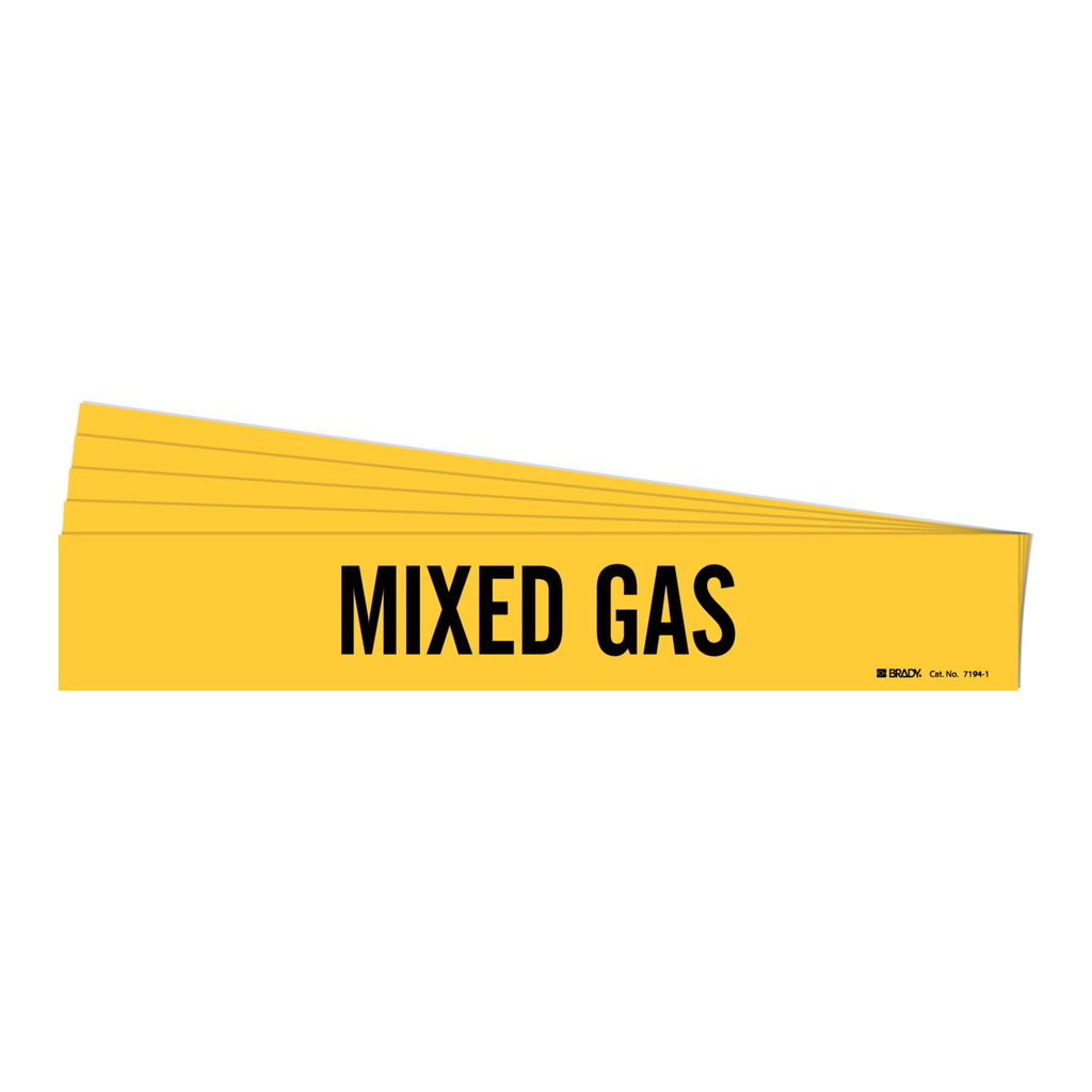 Brady MIXED GAS Pipe Marker