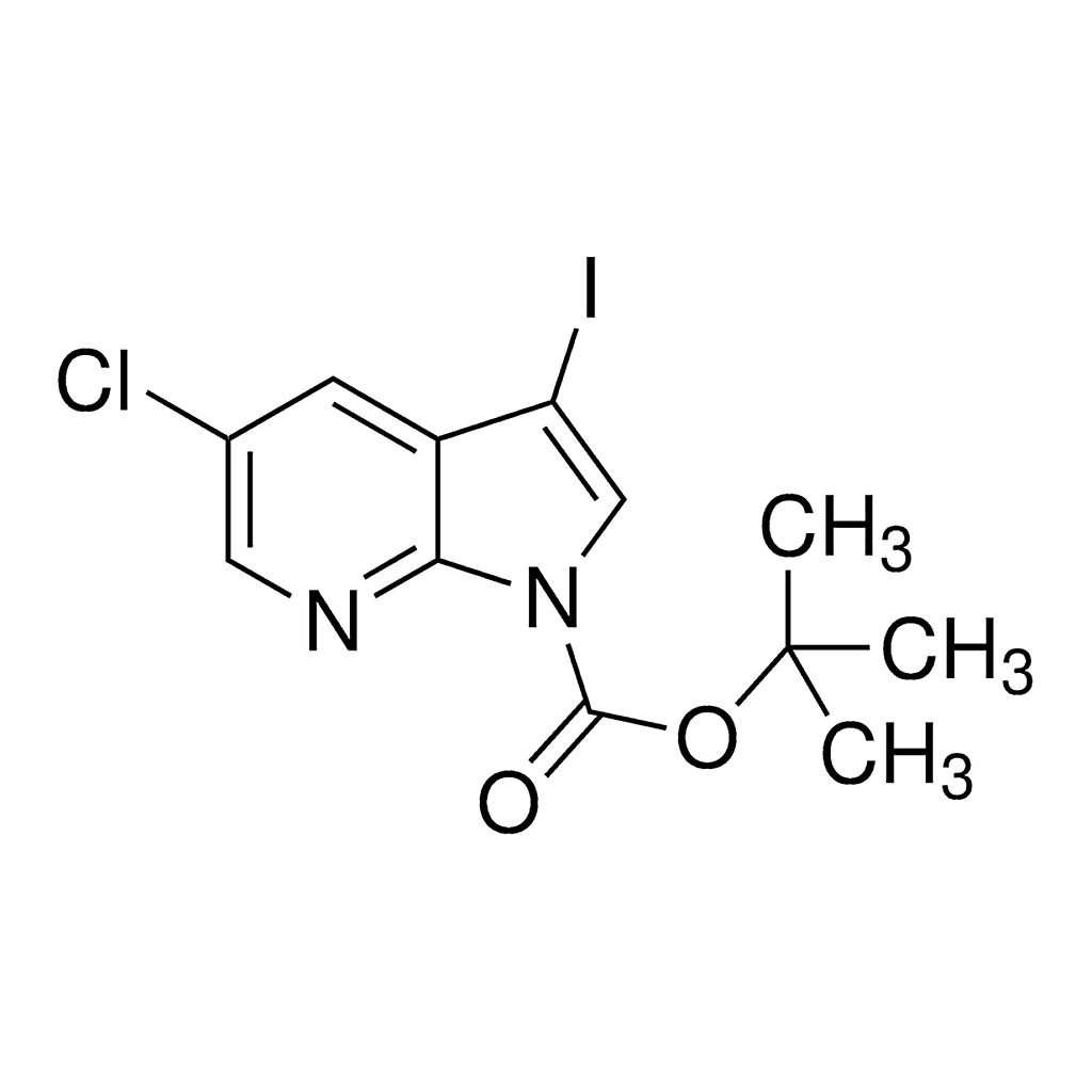 Merck 5-Chloro-3-iodo-pyrrolo[2,3-b]pyridine-1-carboxylic acid tert-butyl ester