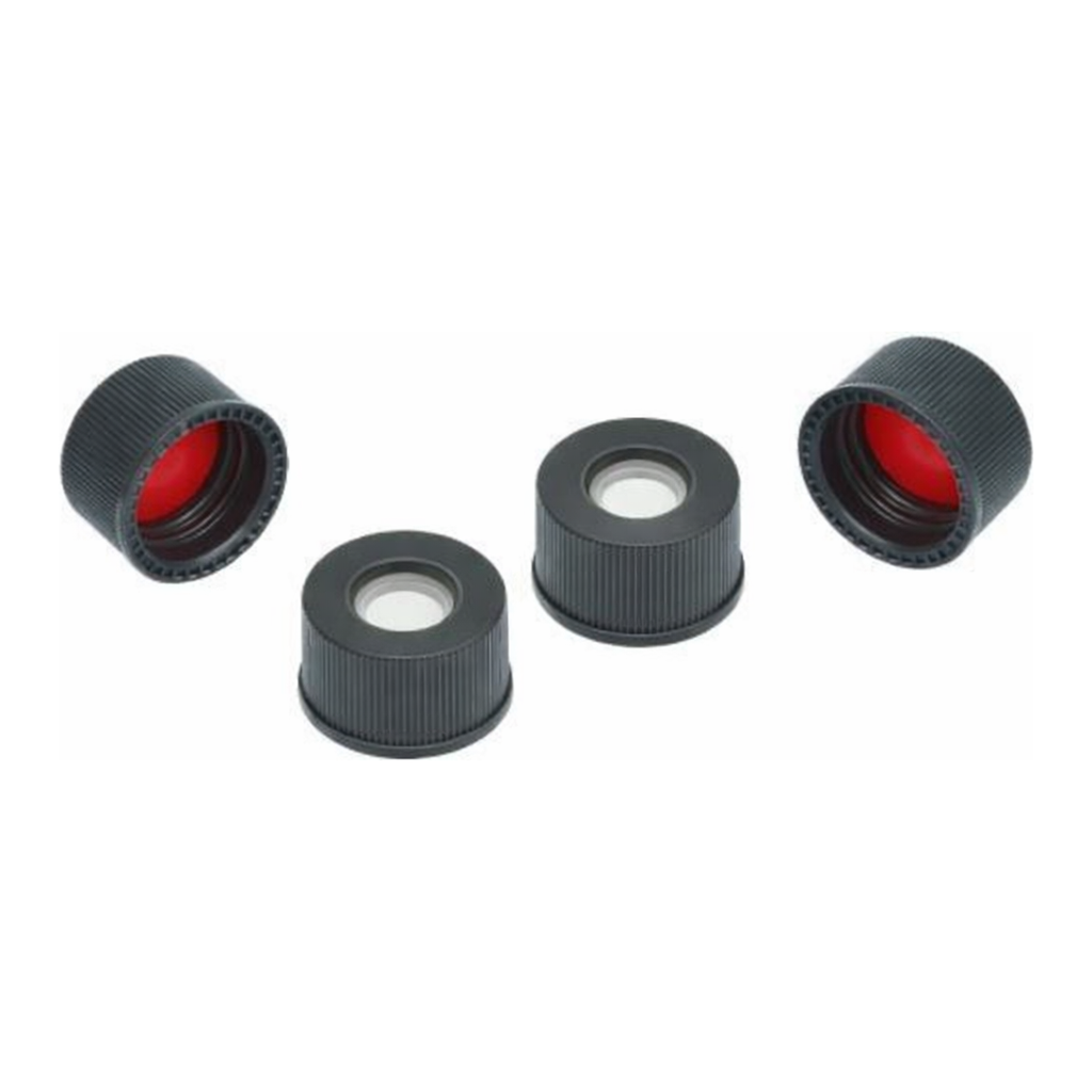 Restek Vial Caps & Septa, 13-425 Black Top Hat PTFE/Sil Septa Pack of 1000
