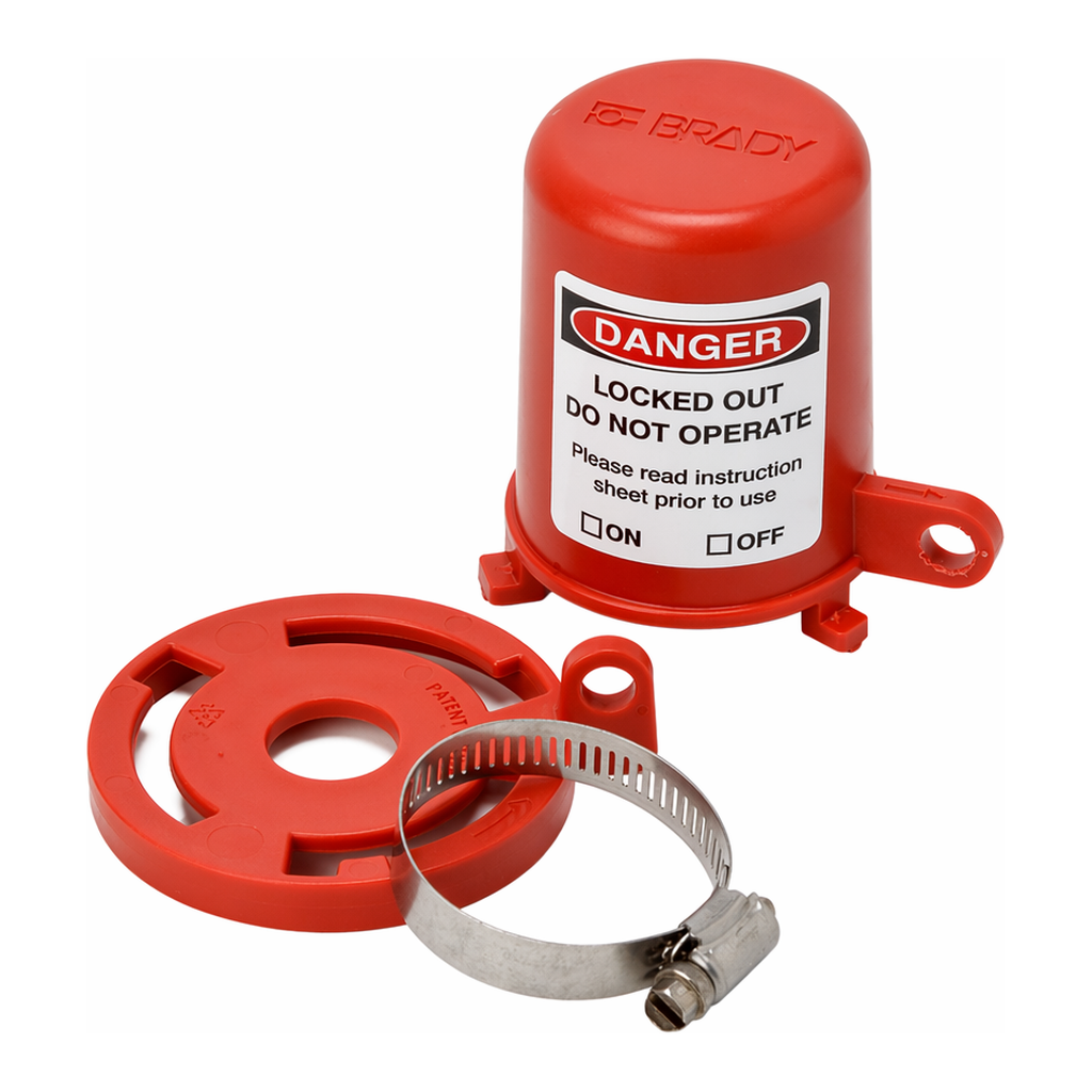 Brady Plug Valve Lockout - 1.375" Valve Stem Diameter