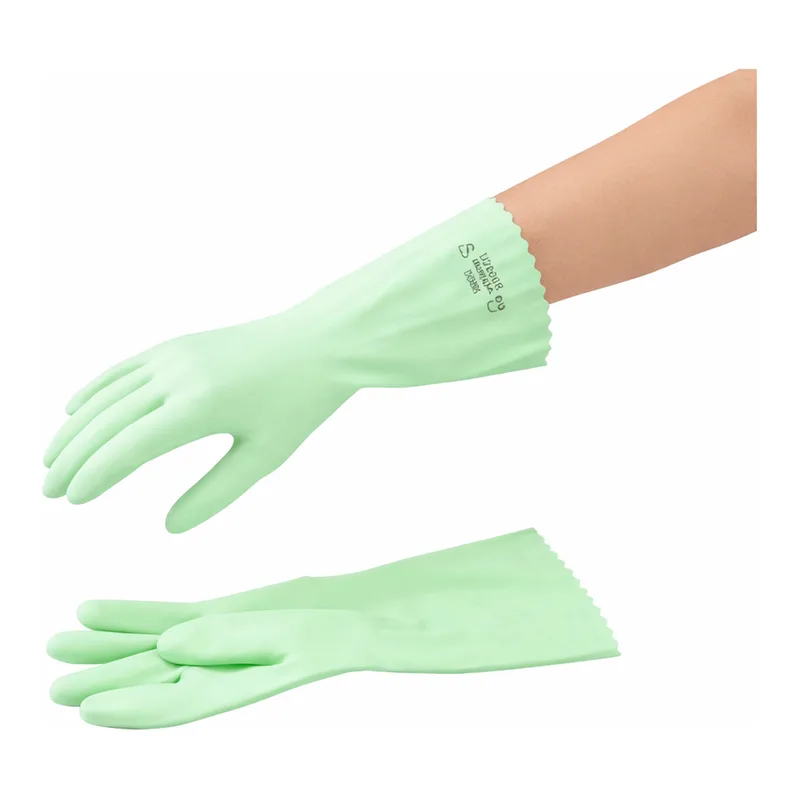 AS ONE PVC Working Glove (with lining)(Medium Thickness) 310mm, PVC 장갑(안감 덧댐)(중간 두께) 310mm