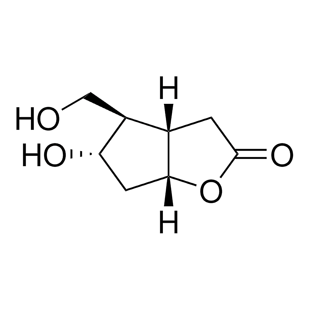 Merck (3aS,4R,5S,6aR)-(+)-Hexahydro-5-hydroxy-4-(hydroxymethyl)-2H-cyclopenta[b]furan-2-one