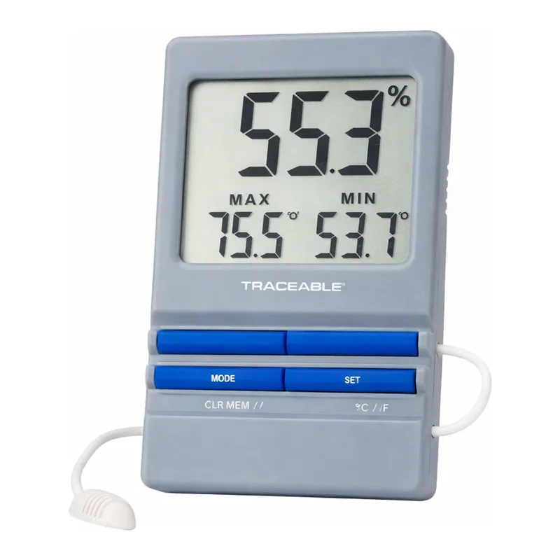 RH/Temperature Monitoring Hygrometer 탁상형 온습도계, with Min/Max & Hi/Lo Alarm