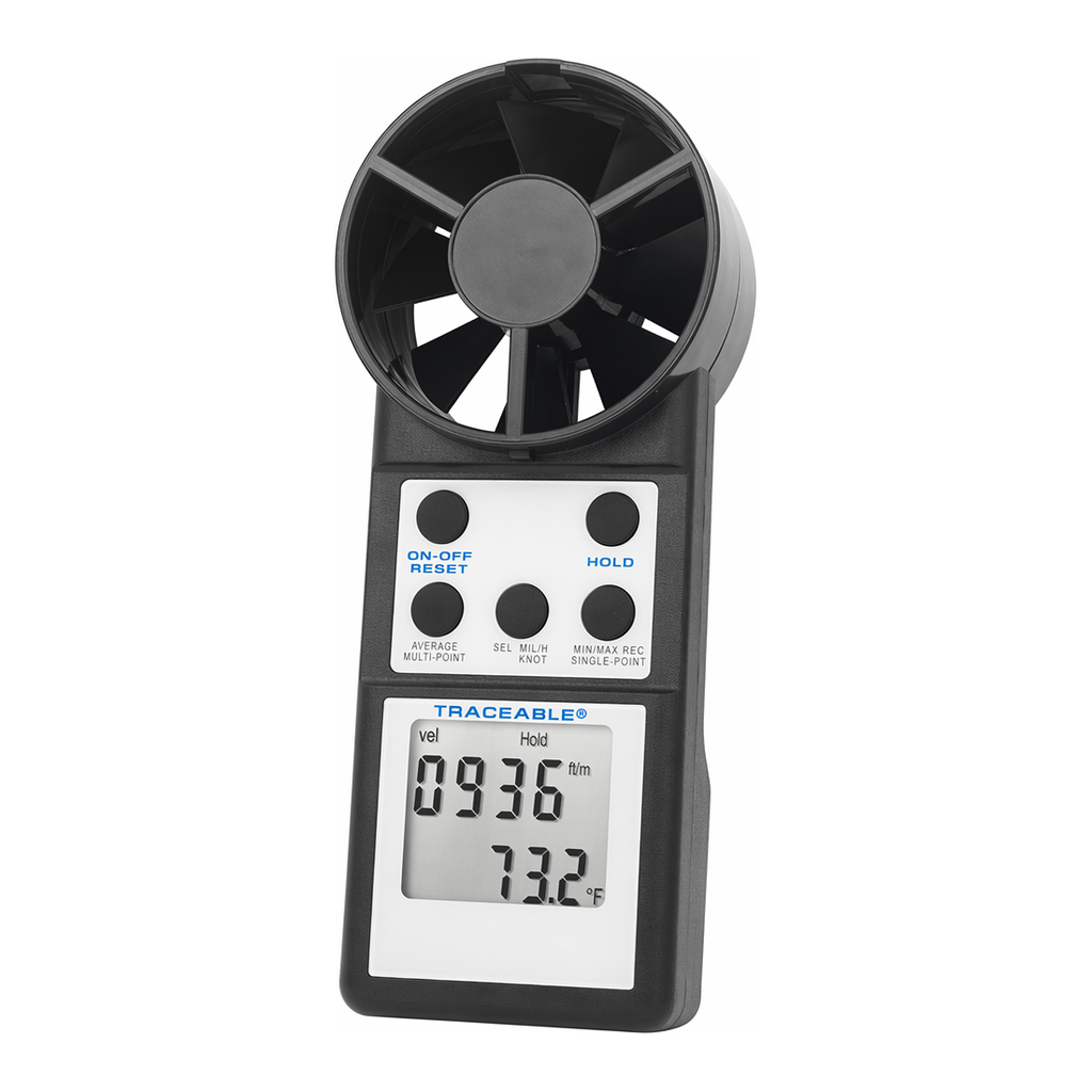 One - Hand Anemometer 휴대용 풍속계, Tracable 성적서 포함