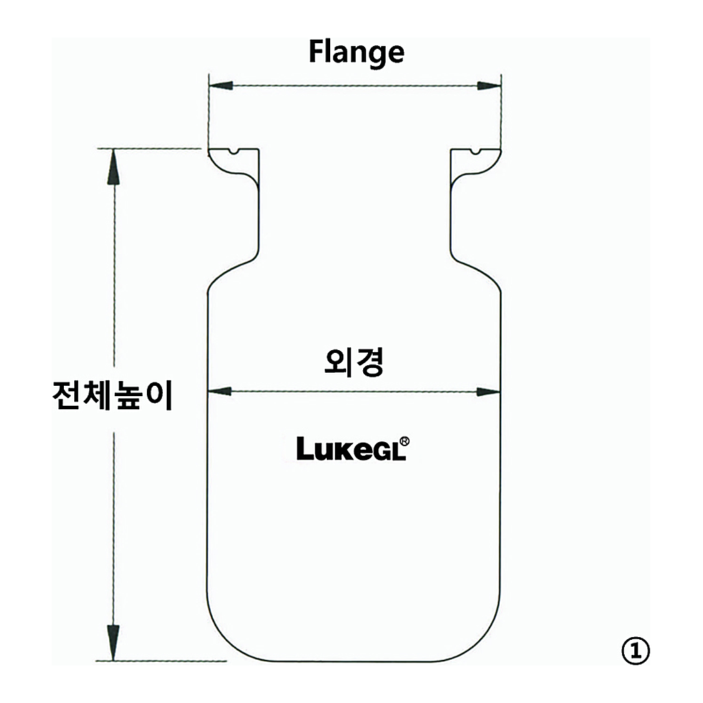 Reaction Vessel, Bottle type 바틀형 반응조, 10 L & 20 L, LukeGL