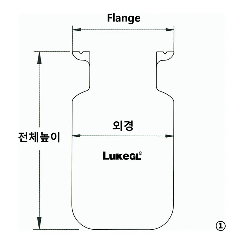 Reaction Vessel, Bottle type 바틀형 반응조, 10 L & 20 L, LukeGL