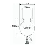 Reaction Vessel with Needle Valve, Flask type 밸브식 플라스크형 반응조, LukeGL