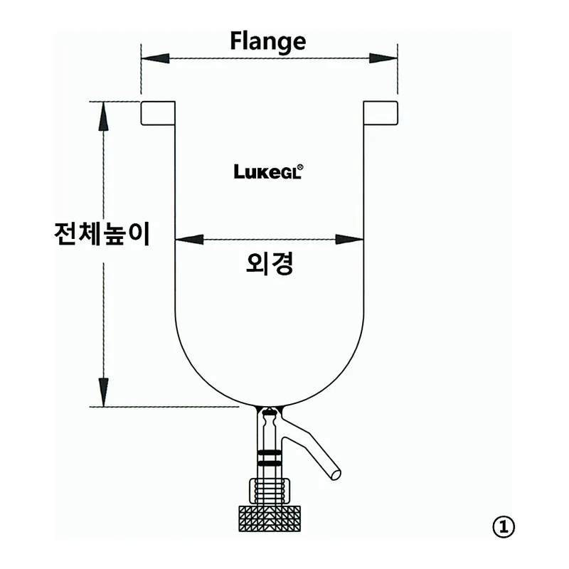Reaction Vessel with Needle Valve 밸브식 환저 반응조, LukeGL