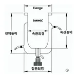Jacketed Reaction Vessel with Needle Valve 자켓식 밸브형 반응조, LukeGL