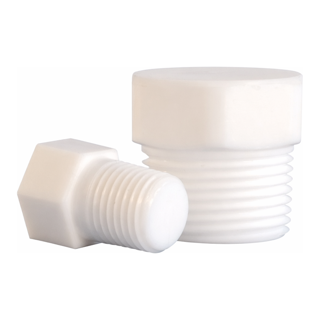 PTFE Blanking Nut Stopper, NPT Thread PTFE 반응조 커버 Blank Neck용 마개