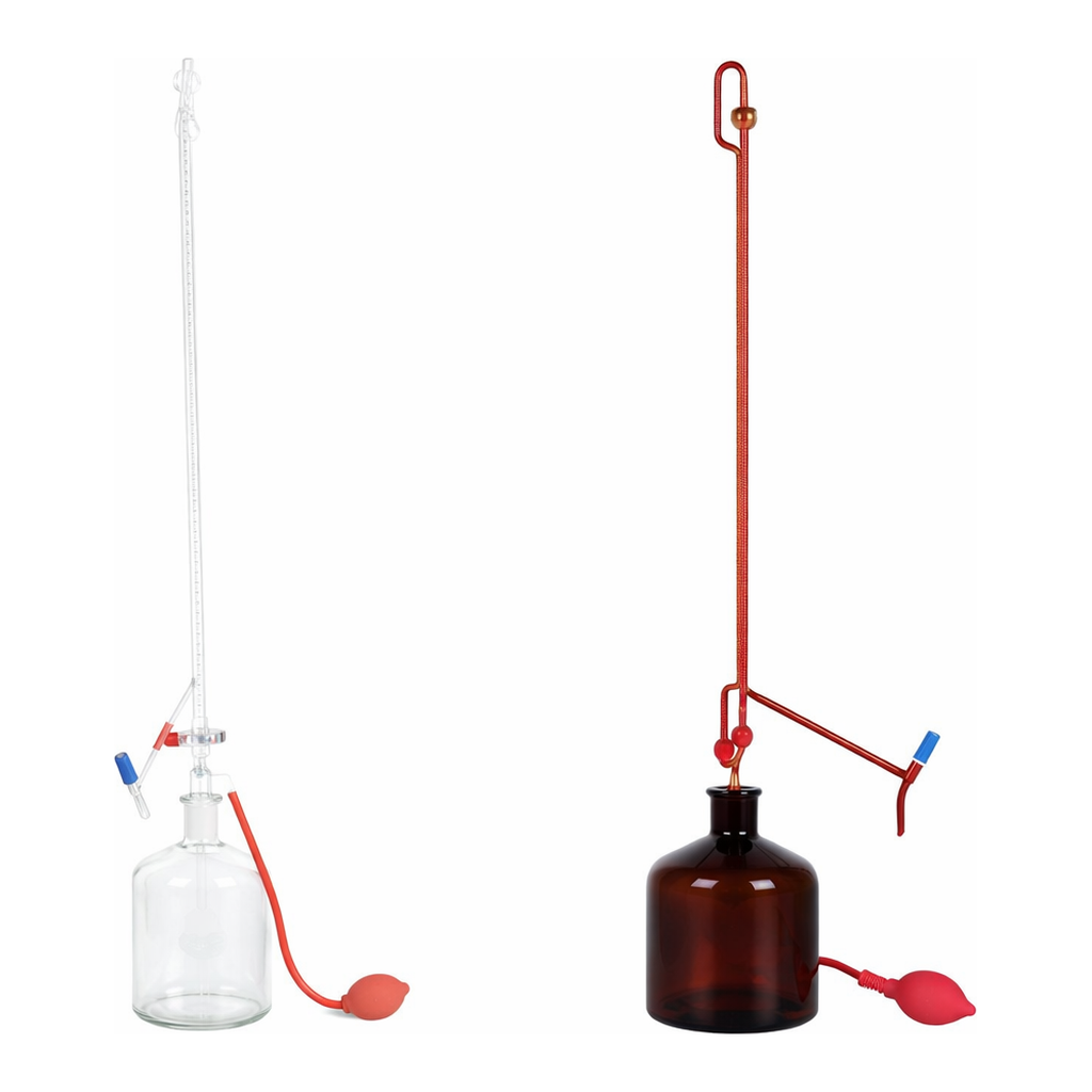 Automatic Buret with PTFE Needle Valve 니들 밸브형 자동뷰렛, Class AS + Batch 보증서