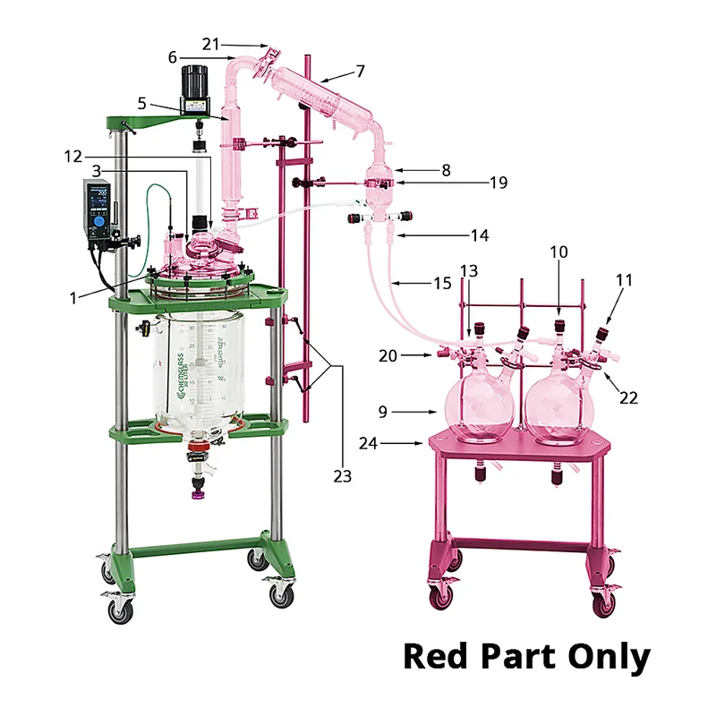 Distillation Cart System for 30 & 50L Reator System 디스틸레이션 카트 시스템, 대용량 반응기 시스템용