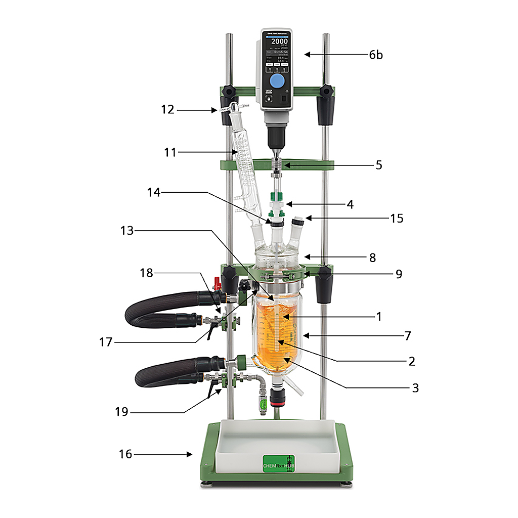 Small Scale Jacketed Reactor, Bench-Top 자켓식 소형 반응 시스템, 300 ml, 500 ml, 1 L