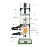 Small Scale Jacketed Reactor, Bench-Top 자켓식 소형 반응 시스템, 300 ml, 500 ml, 1 L