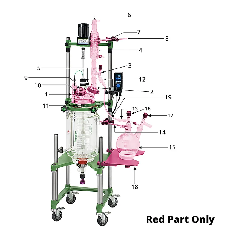 Distillation Kit For Process Reactor System 디스틸레이션 장치, 대용량 반응기 시스템용