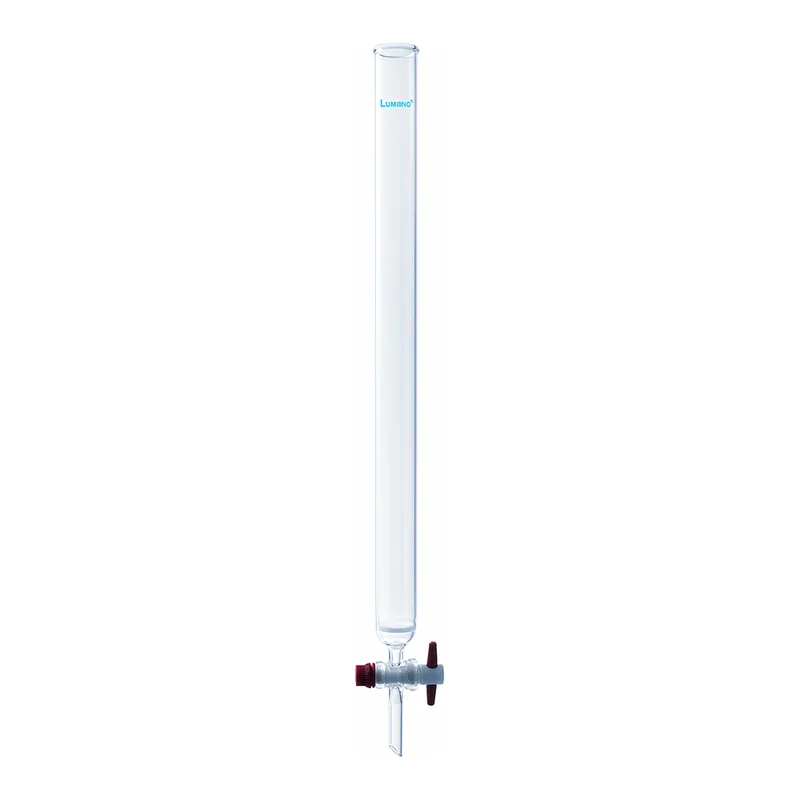 Chromatography Column with Glass Filter 크로마토그래피 컬럼, PTFE 콕크, LukeGL