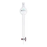 Chromatography Ball Column 크로마토그래피 컬럼, PTFE 콕크, LukeGL