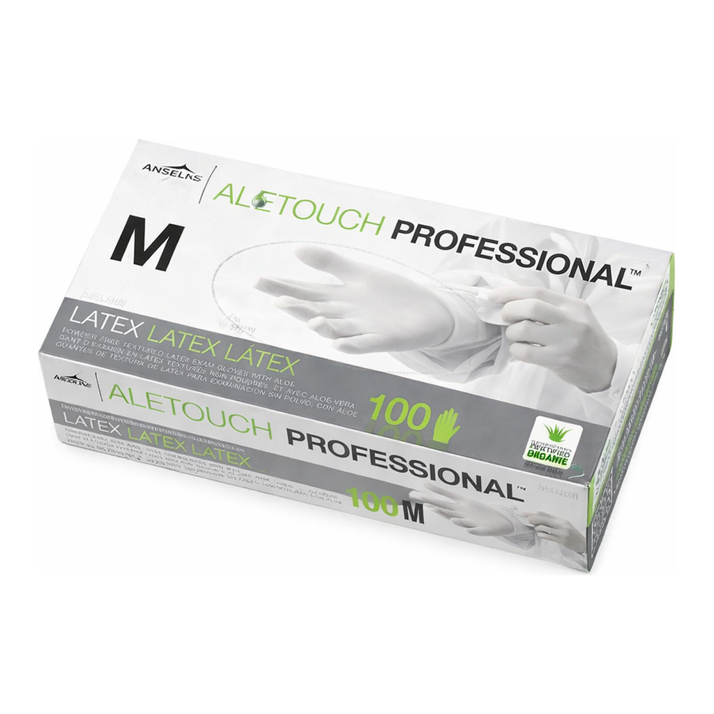 Aloetouch PF Latex Glove, Professional Latex 알로에 터치 라텍스 글러브, Powder Free