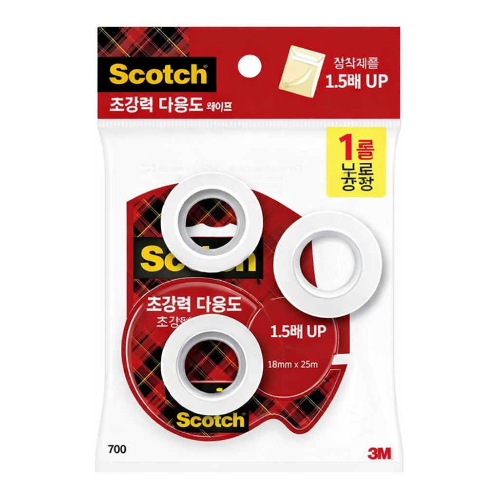 OFFICENEX 3M 스카치 초강력 다용도 테이프 1825D & 1815R + 1825R 무료 증정