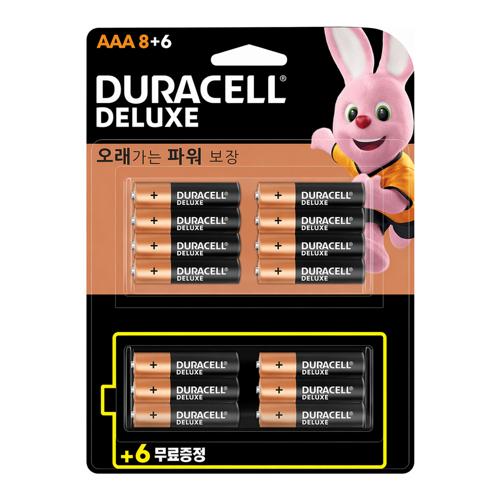 OFFICENEX 듀라셀 디럭스 알카라인 건전지AAA(14입)
